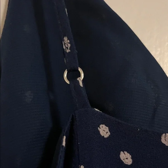 NWT Rails Navy Wide Legged Jumpsuit with Off White Polka Dots - Picture 9 of 9